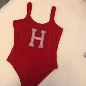 Tommy Hilfiger Red Tank Bodysuit